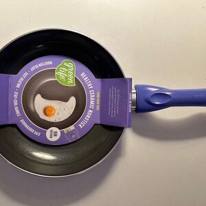 BNWT GreenLife 8” Nonstick Frying Pan with Purple Handle